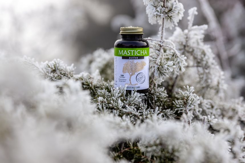 Masticha Active v zimním prostředí, přírodní antibiotikum masticha