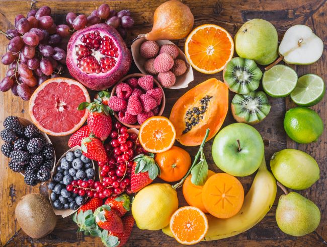 Antioxidanty v barevném ovoci.